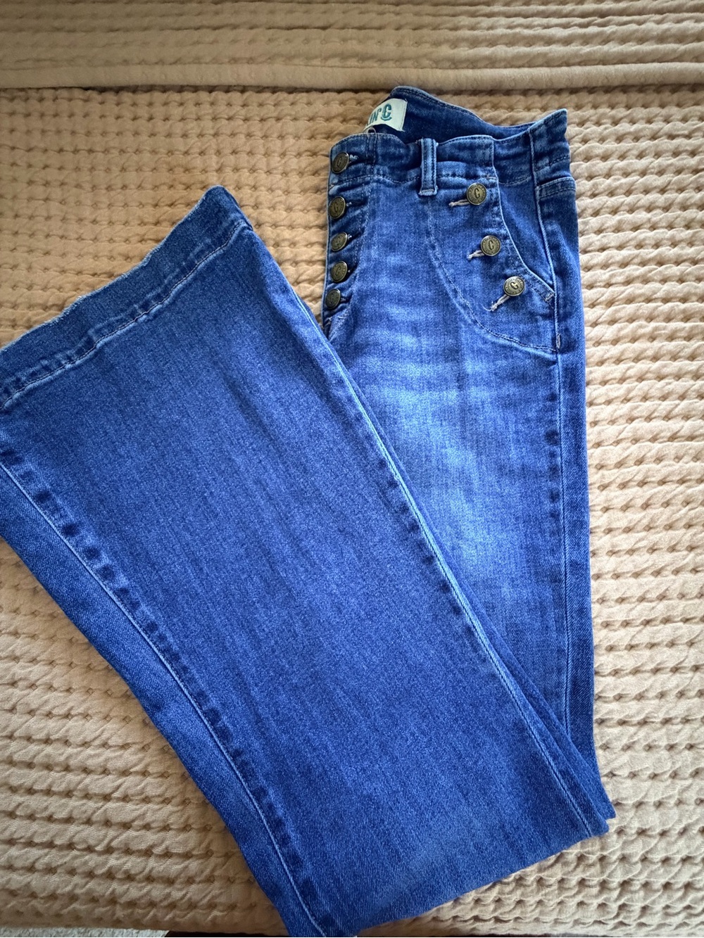 Rockin’ C Women's Blue Button-Front Jeans